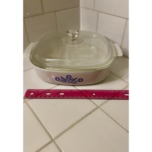 Corning Ware Corn Flower 8 Inch Casserole With Original Lid